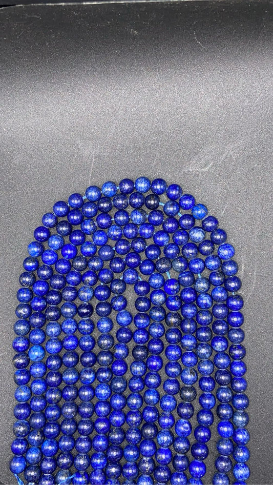 FIL DE PERLE LAPIS LAZULI qualité SUPER EXTRA - 8mm