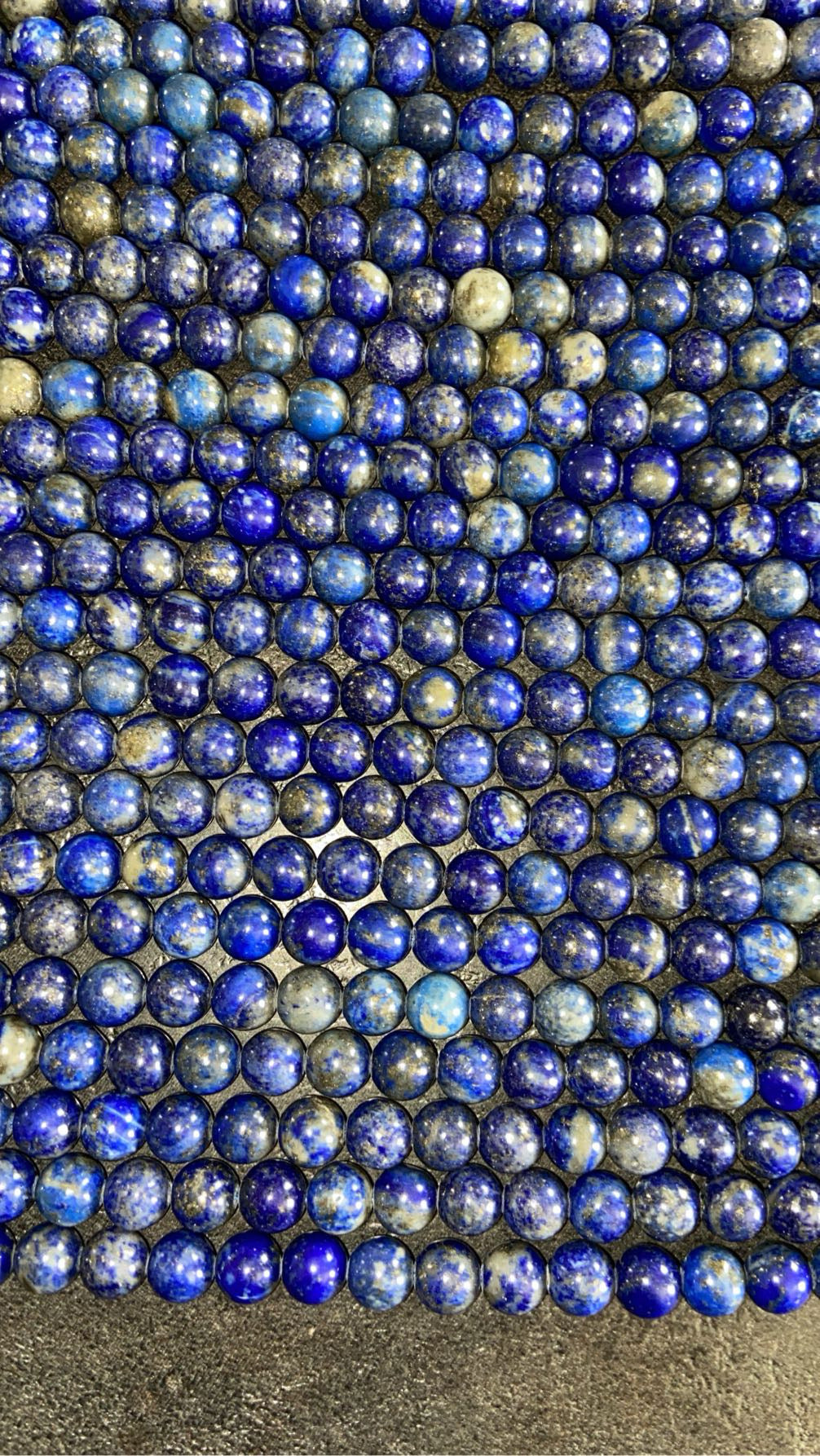 FIL DE PERLE LAPIS LAZULI qualité A - 8mm