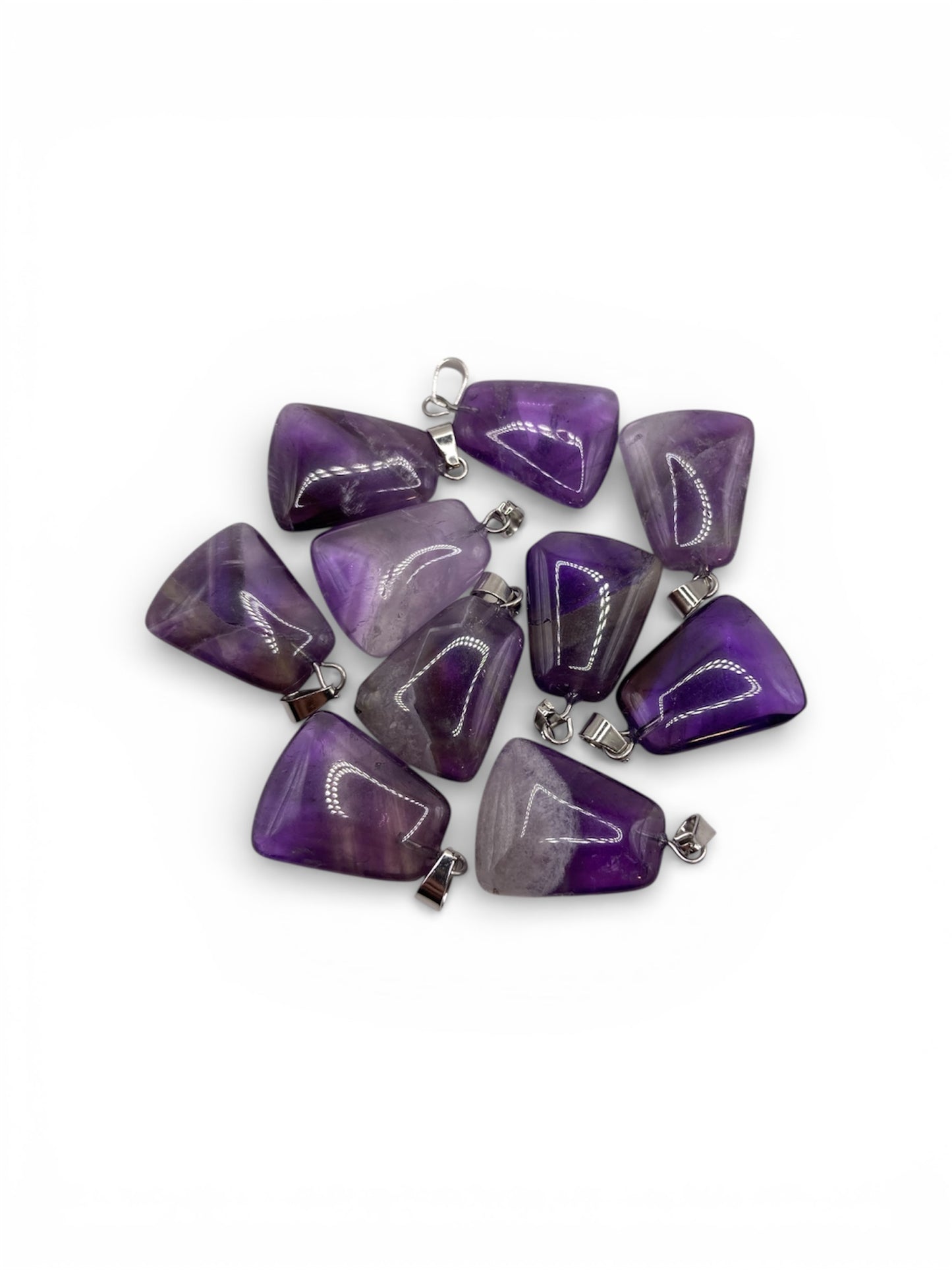 PENDENTIF TRAPÈZE - AMÉTHYSTE