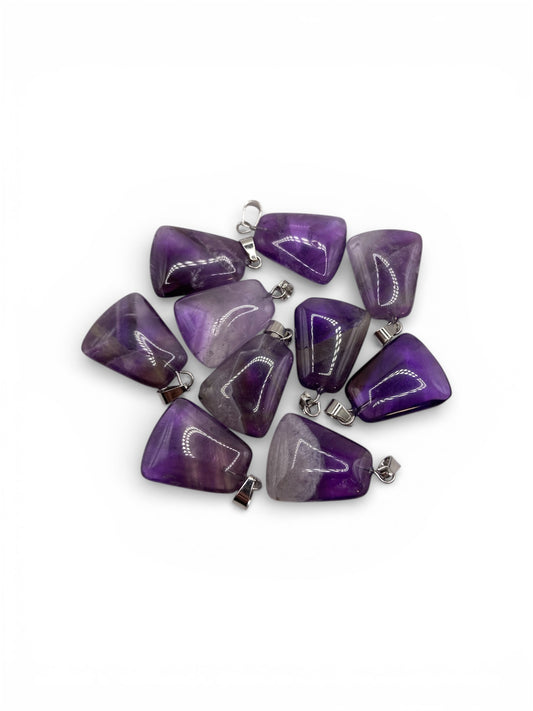 PENDENTIF TRAPÈZE - AMÉTHYSTE