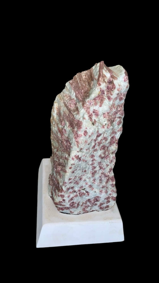 TOURMALINE ROSE BRUT AVEC SUPPORT EN BOIS 4,20 KG