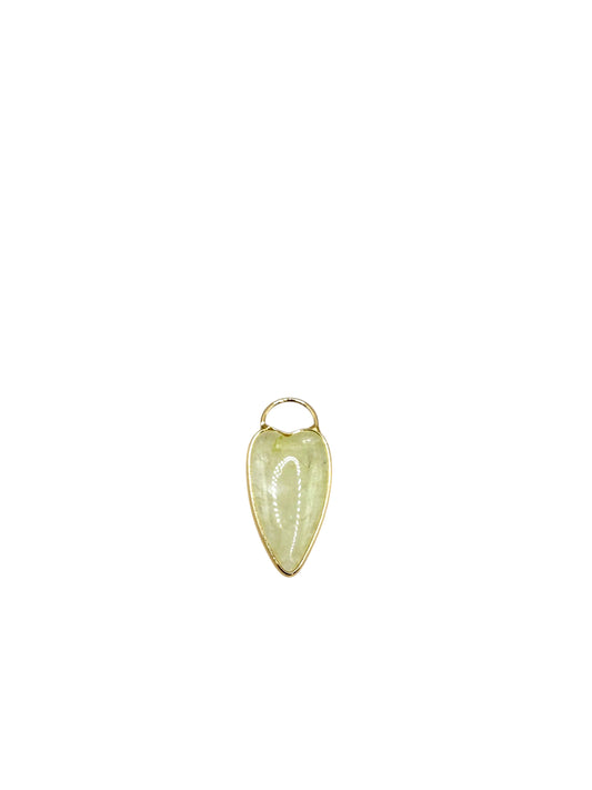 PENDENTIF FLECHE SERTIE - CITRINE