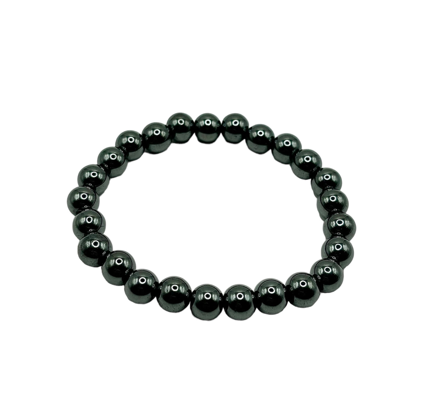 BRACELET HÉMATITE 8MM QUALITÉ A (la pièce)