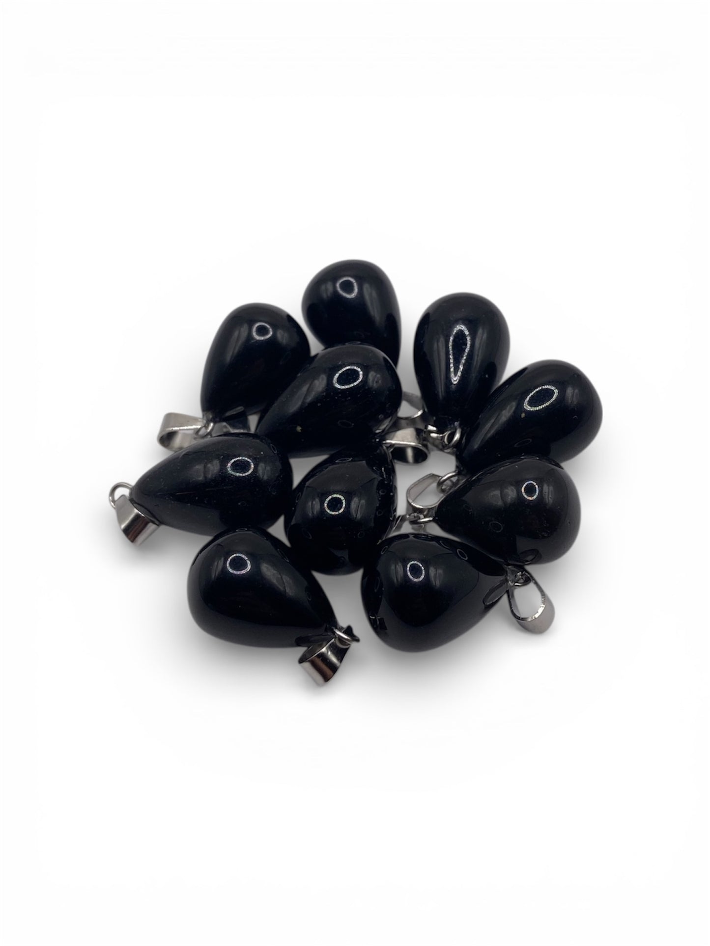 PENDENTIF GOUTTE 3D - ONYX