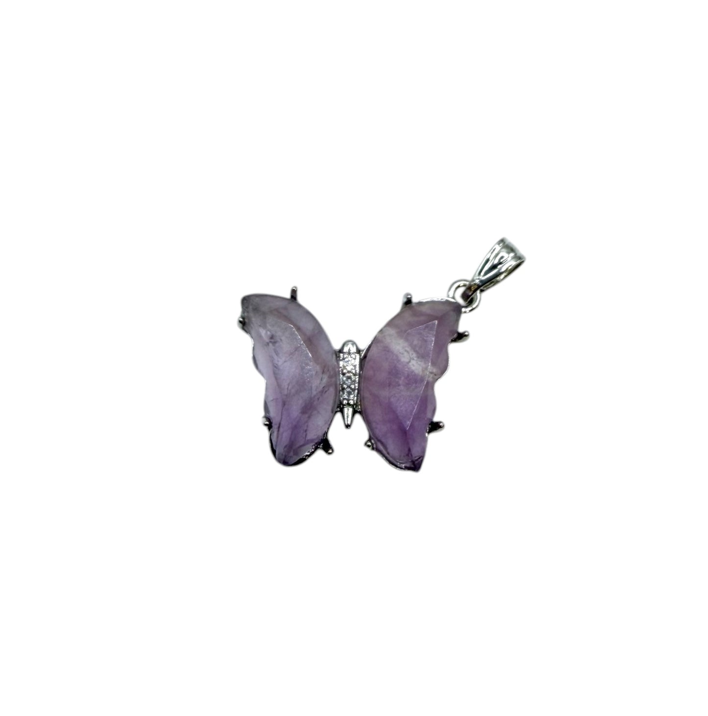 PENDENTIF PAPILLON - AMETHYSTE