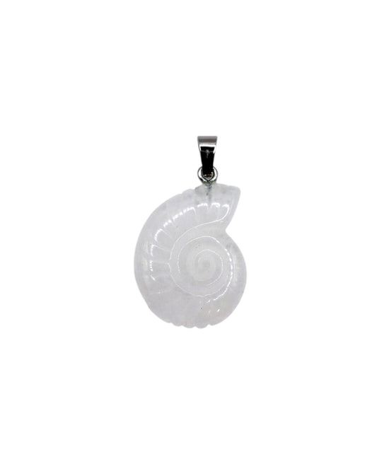 PENDENTIF ESCARGOT - CRISTAL DE ROCHE