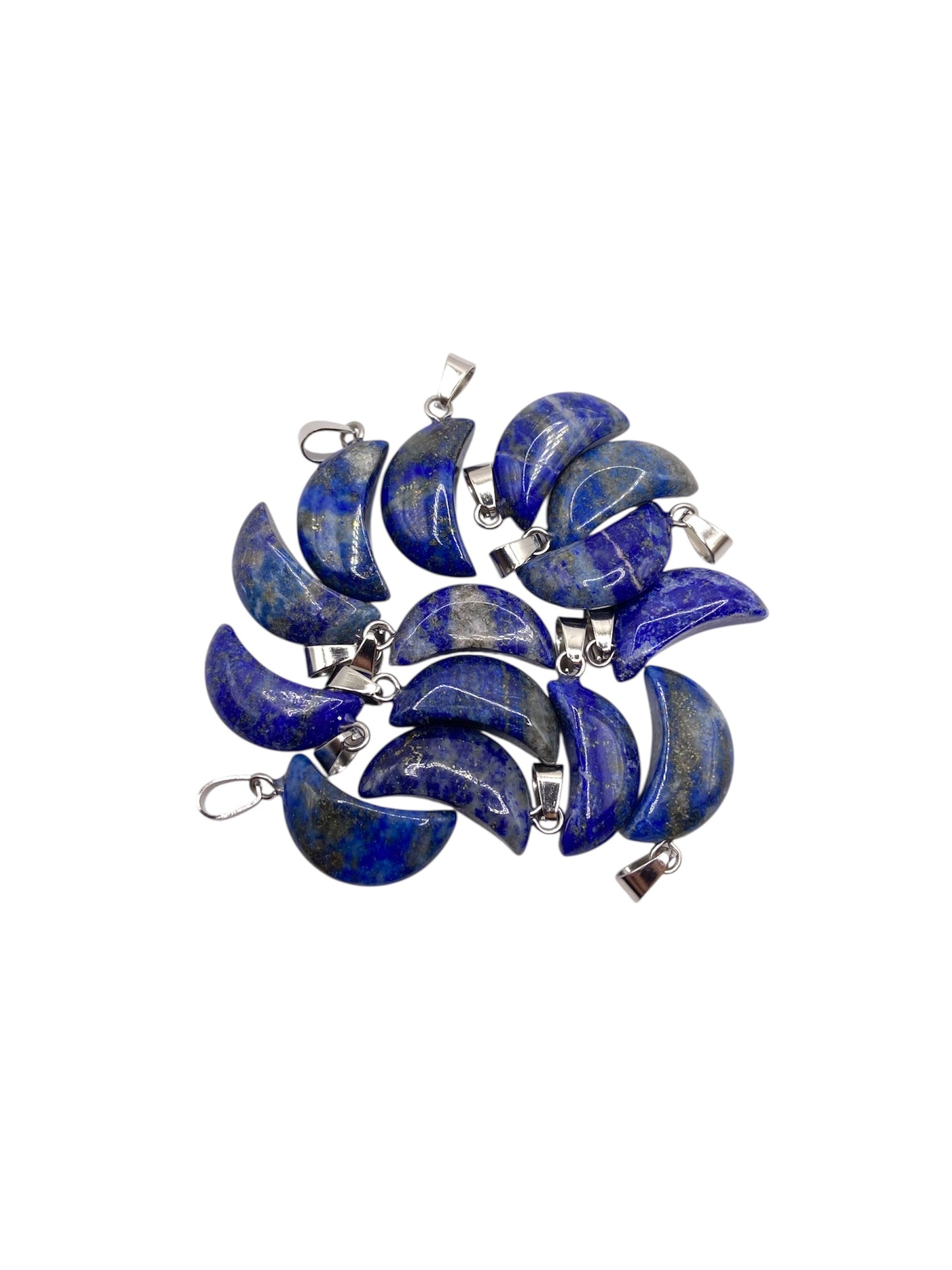 PENDENTIF DEMI LUNE - LAPIS LAZULI
