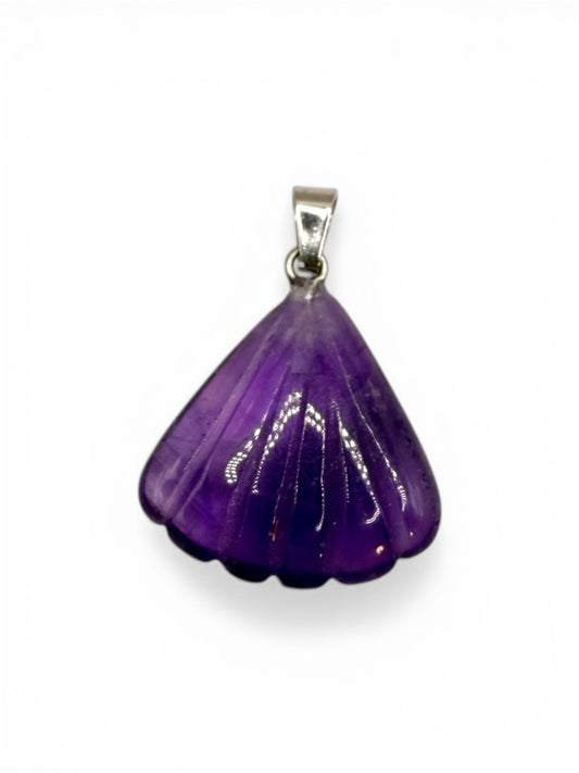 PENDENTIF COQUILLAGE - AMETHYSTE