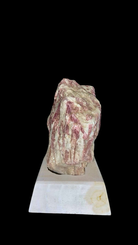 TOURMALINE ROSE BRUT SUPPORT EN BOIS 3,20 KG