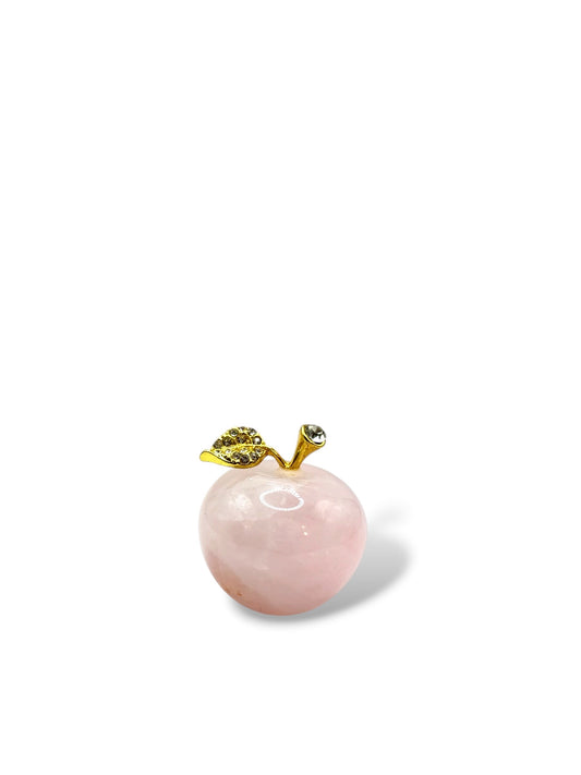 POMME DECORATIVE 3CM - QUARTZ ROSE