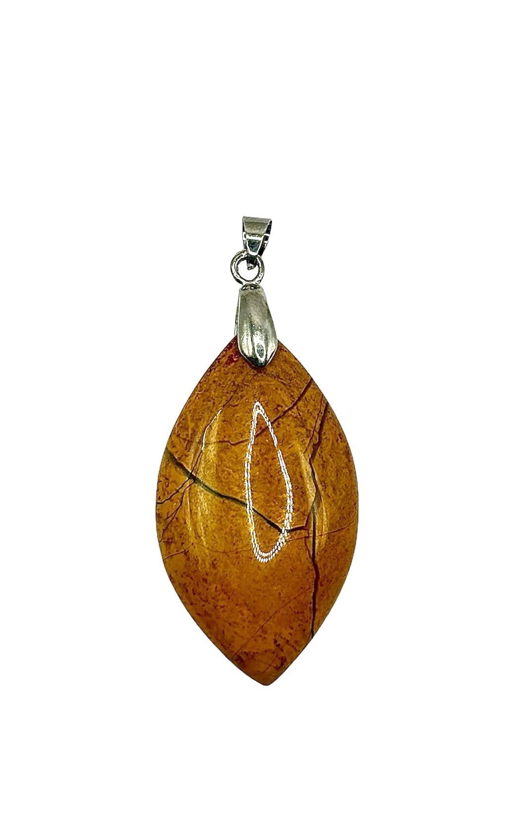 PENDENTIF JASPE JAUNE (la pièce)