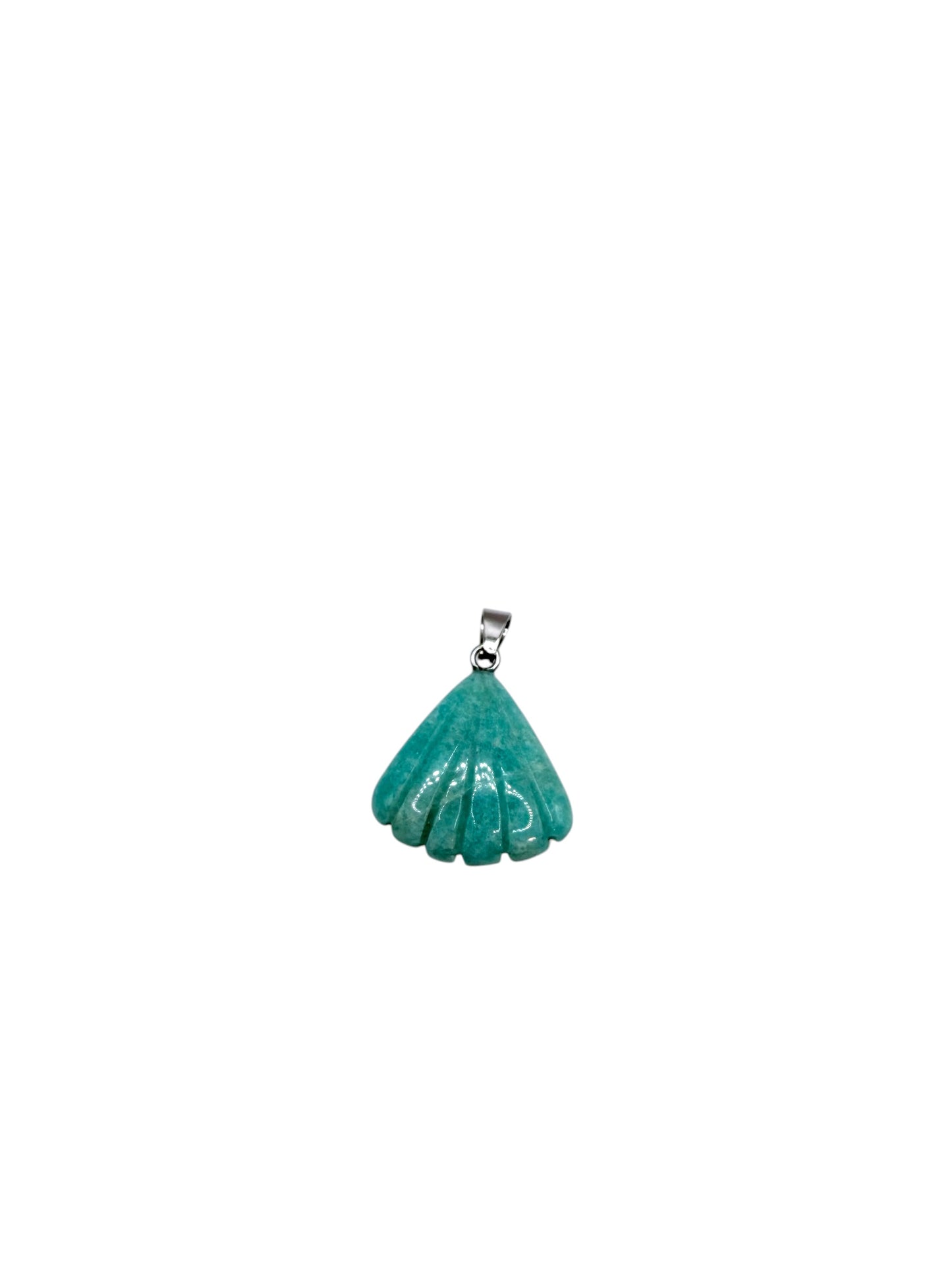 PENDENTIF COQUILLAGE - AMAZONITE