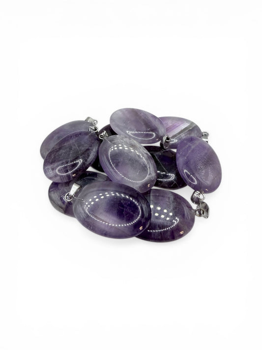 PENDENTIF GALET - AMETHYSTE