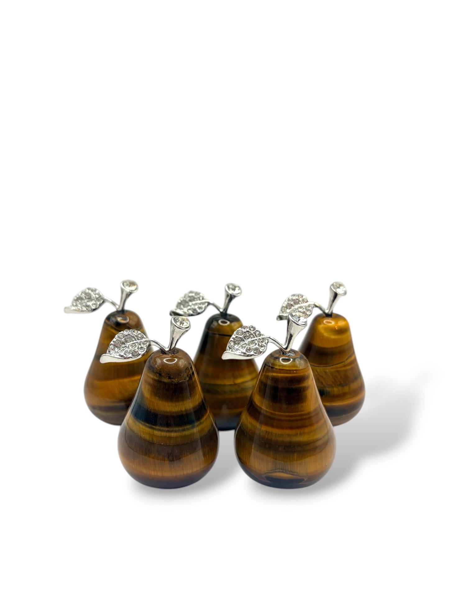 POIRE DECORATIVE 4.5CM - OEIL DE TIGRE