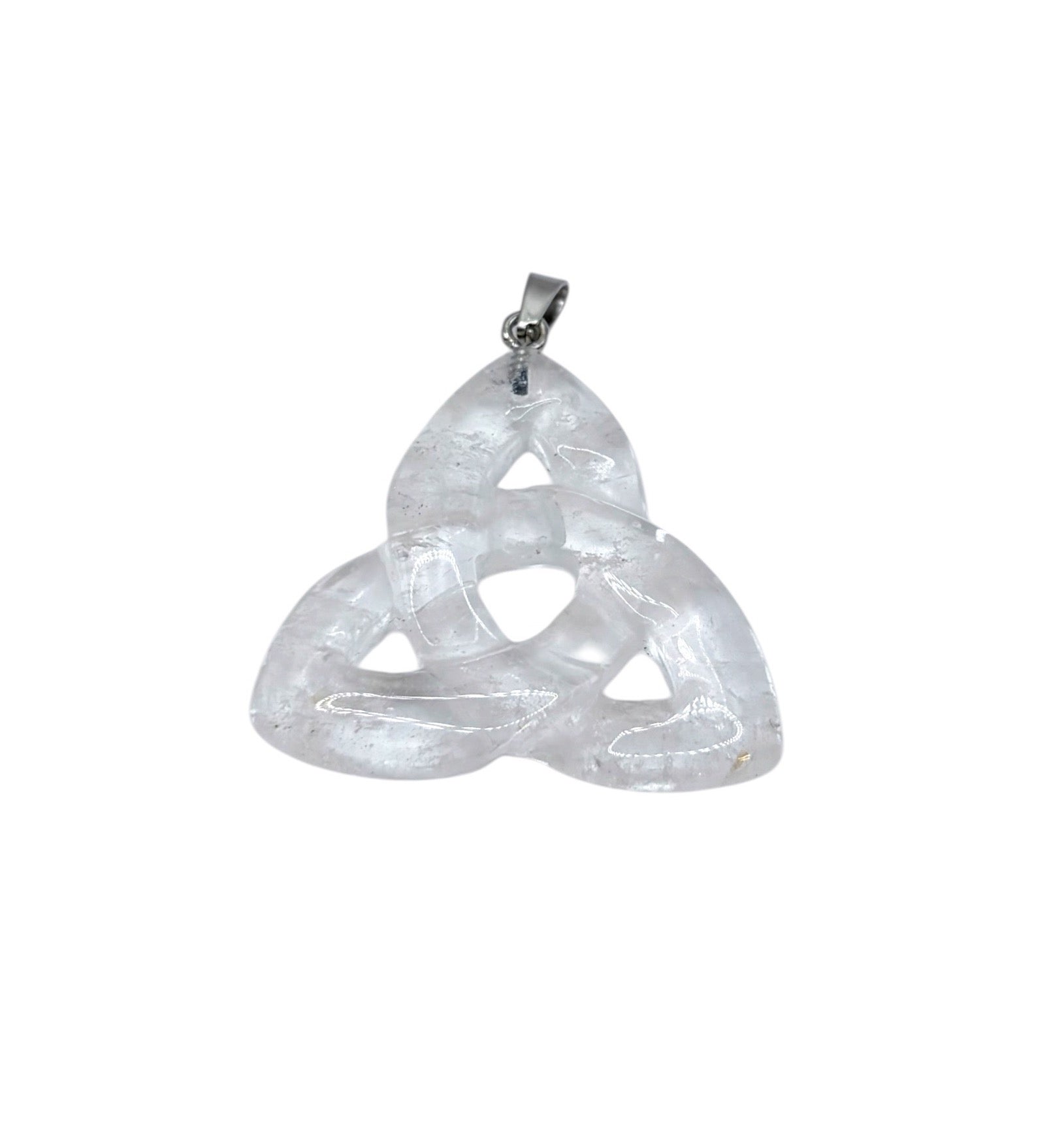 PENDENTIF TRIQUETRA - CRISTAL DE ROCHE