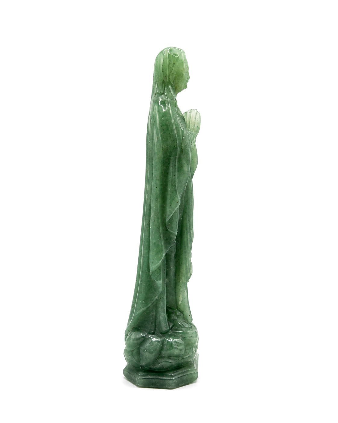 Statut Vierge Marie en prière - Aventurine