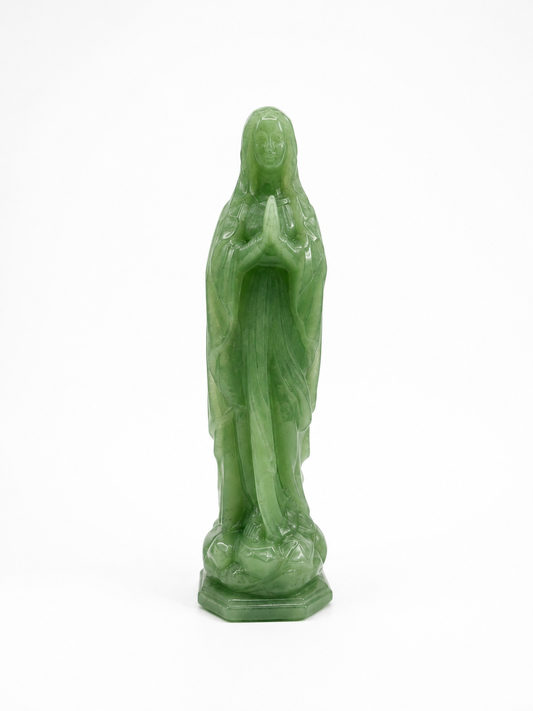 Statut Vierge Marie en prière - Aventurine