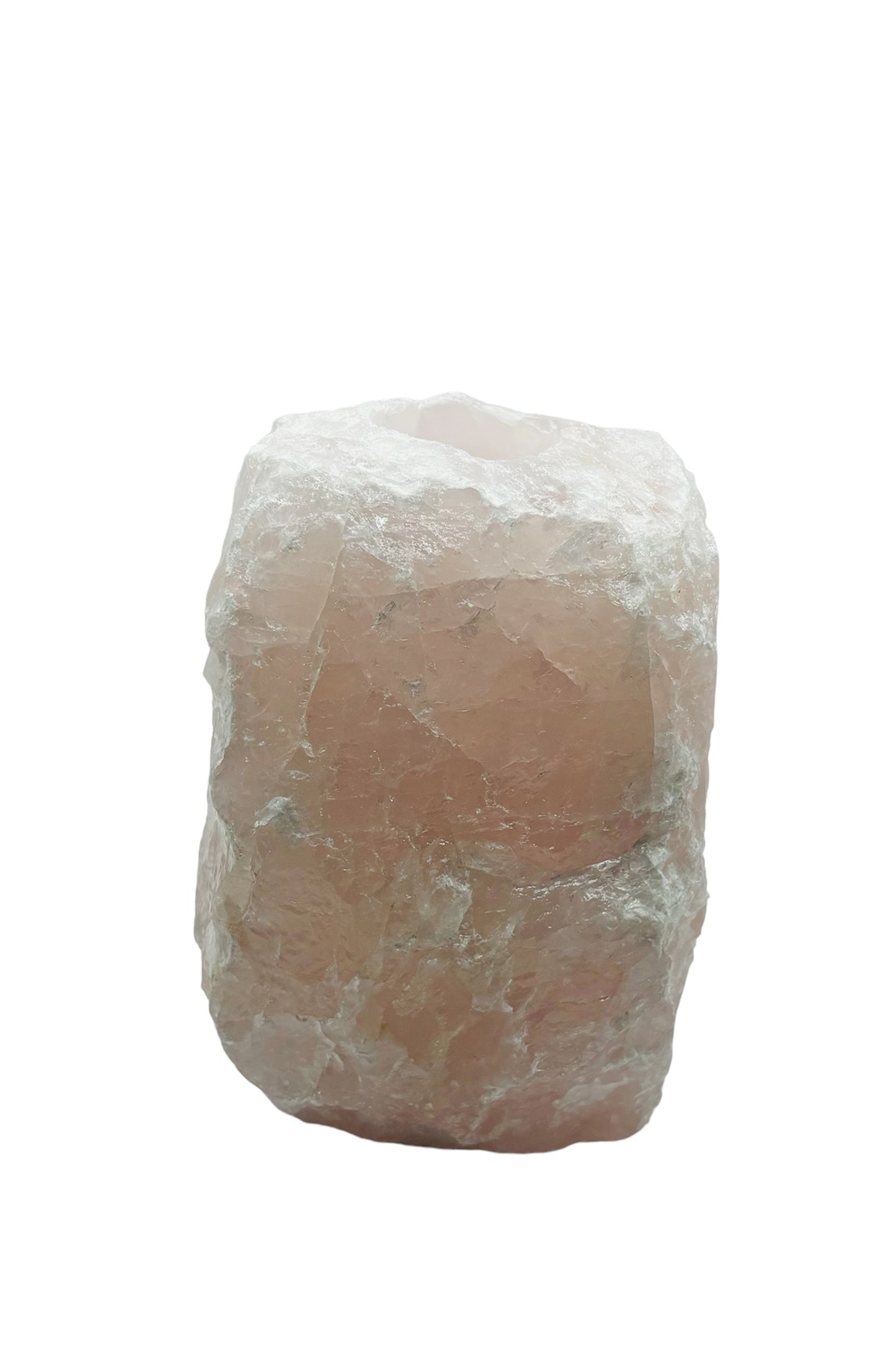 BOUGEOIR QUARTZ ROSE (la pièce)