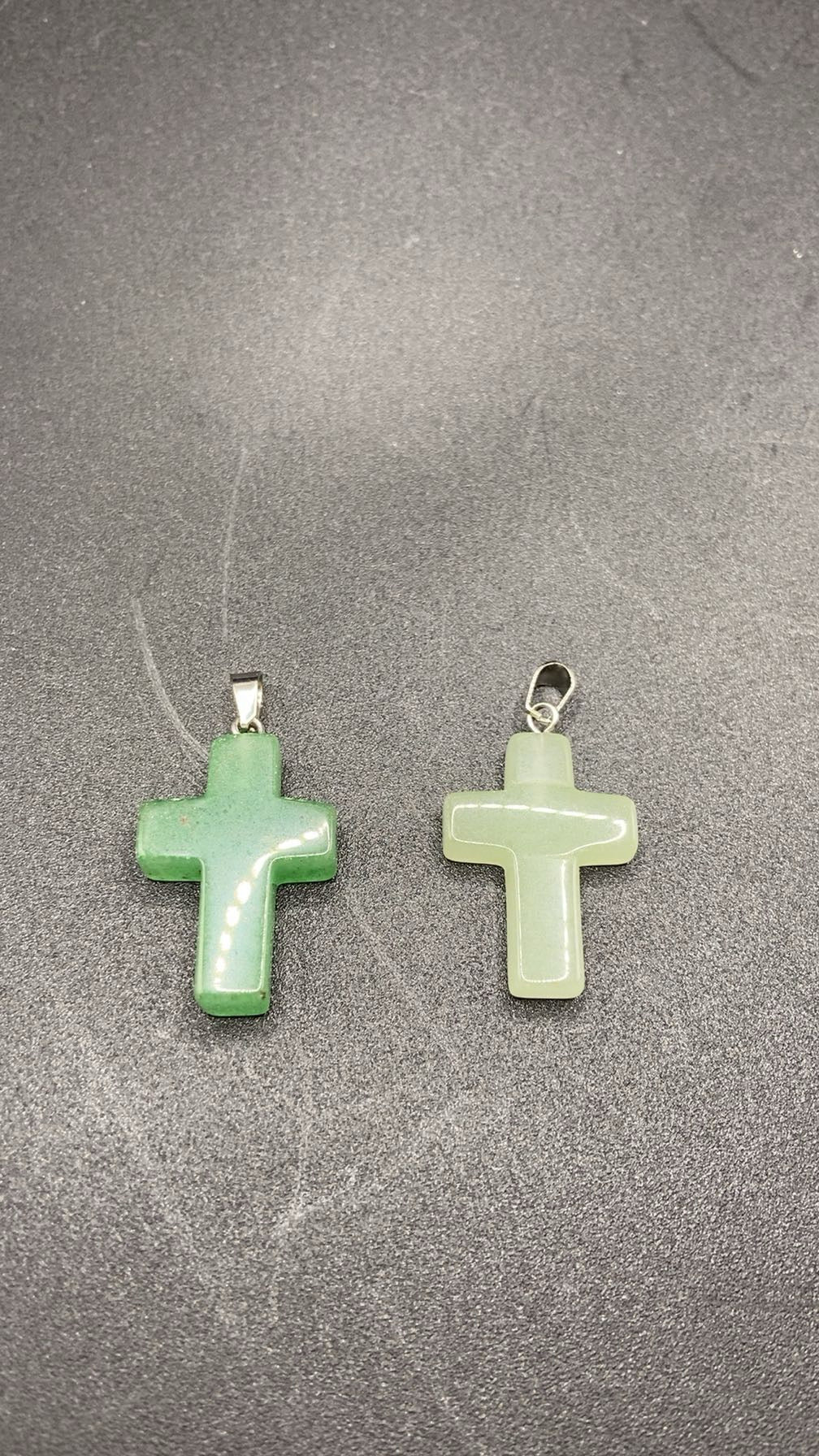 PENDENTIF CROIX AVENTURINE