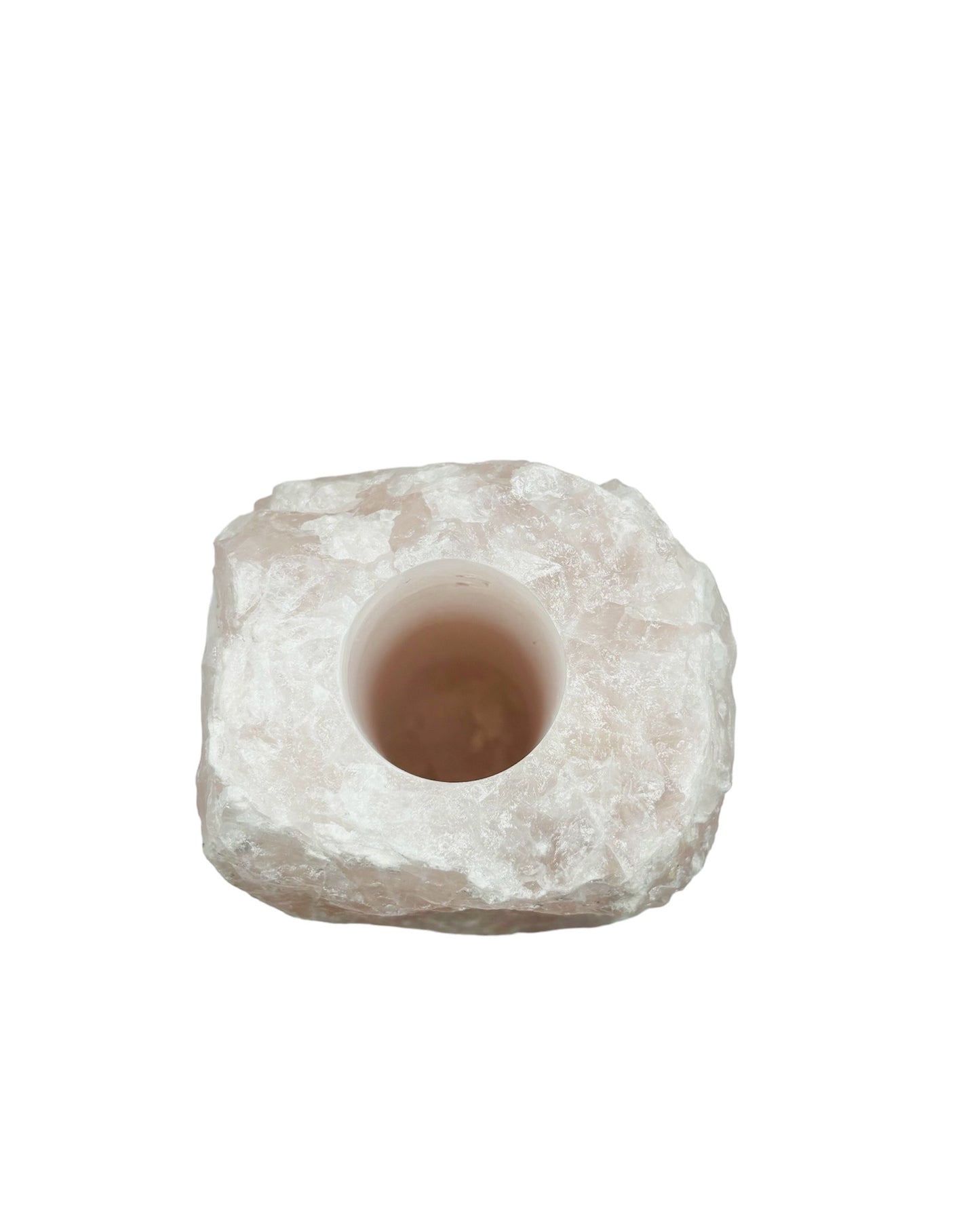 BOUGEOIR QUARTZ ROSE (la pièce)