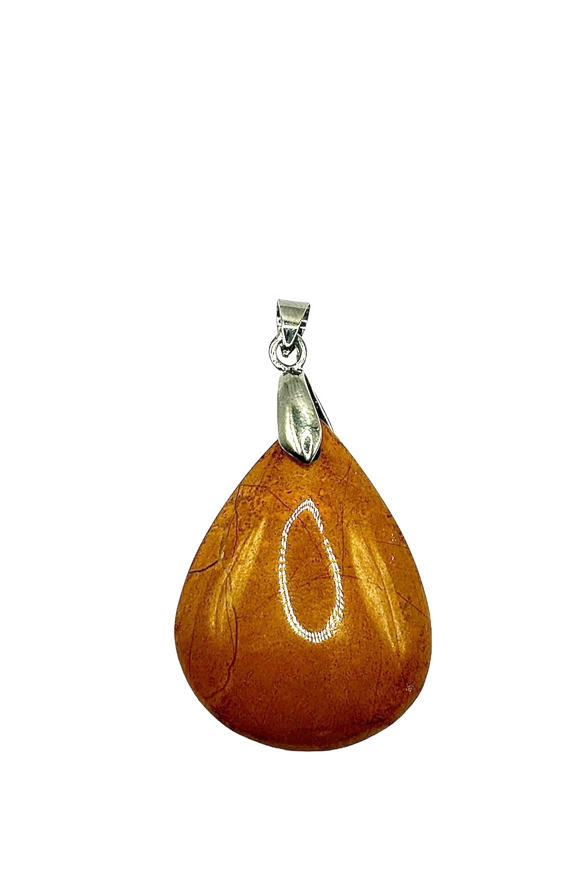 PENDENTIF JASPE JAUNE (la pièce)