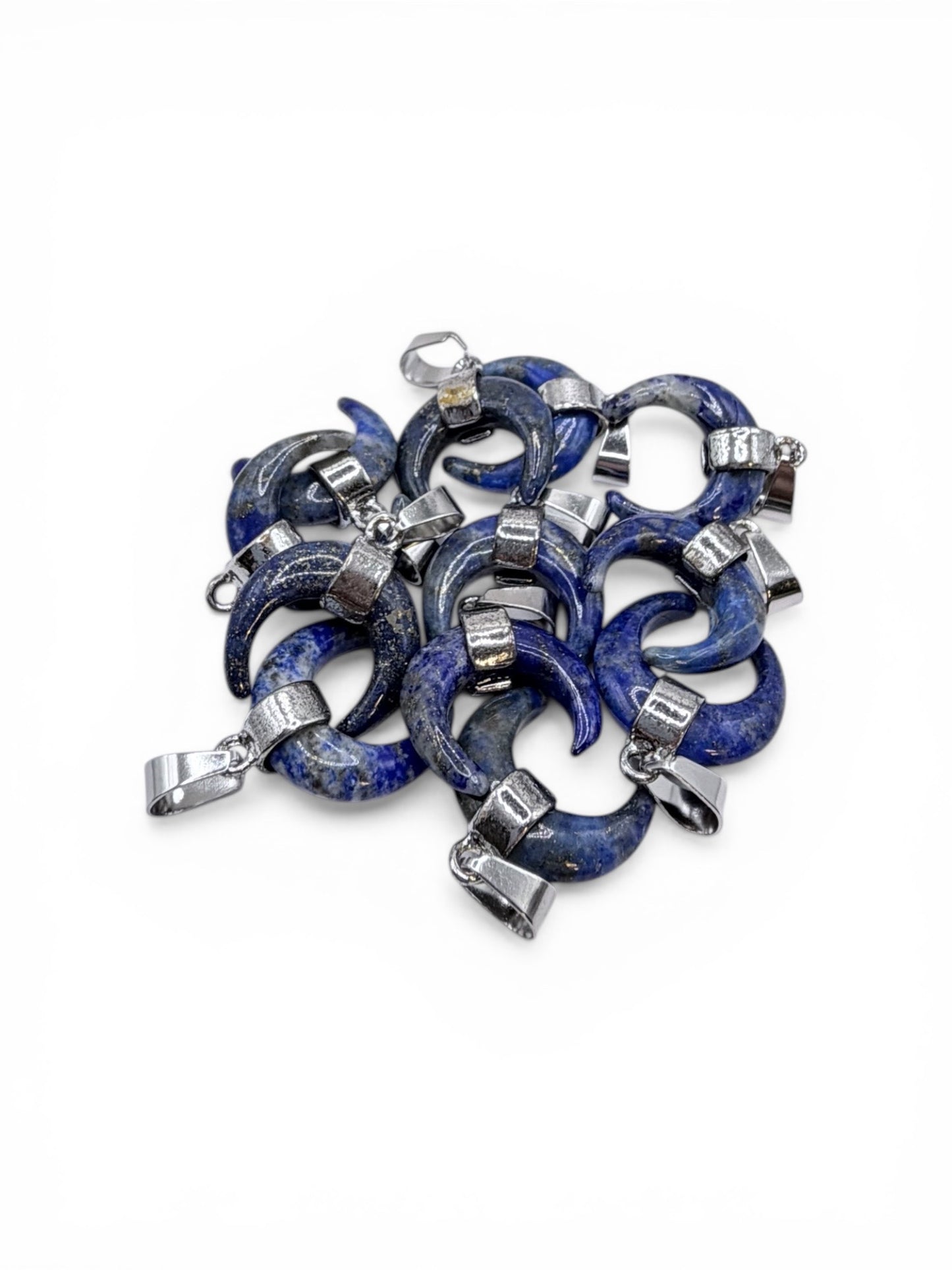 PENDENTIF CORNE - LAPIS LAZULI