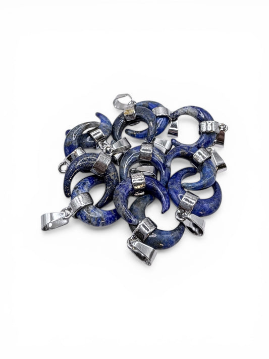 PENDENTIF CORNE - LAPIS LAZULI