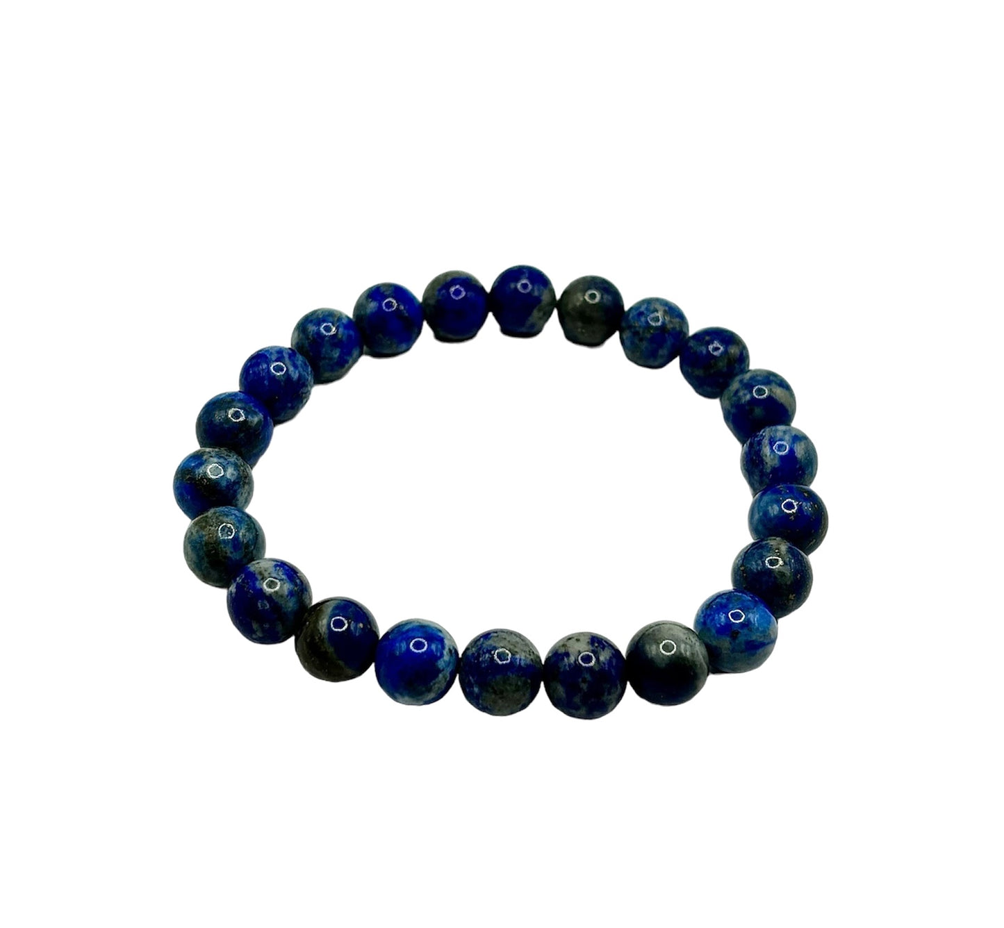 BRACELET 8MM LAPIS LAZULI QUALITÉ A