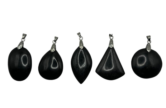 PENDENTIF MADAGASCAR TOURMALINE NOIR (la pièce)