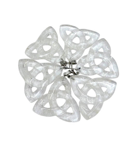PENDENTIF TRIQUETRA - CRISTAL DE ROCHE