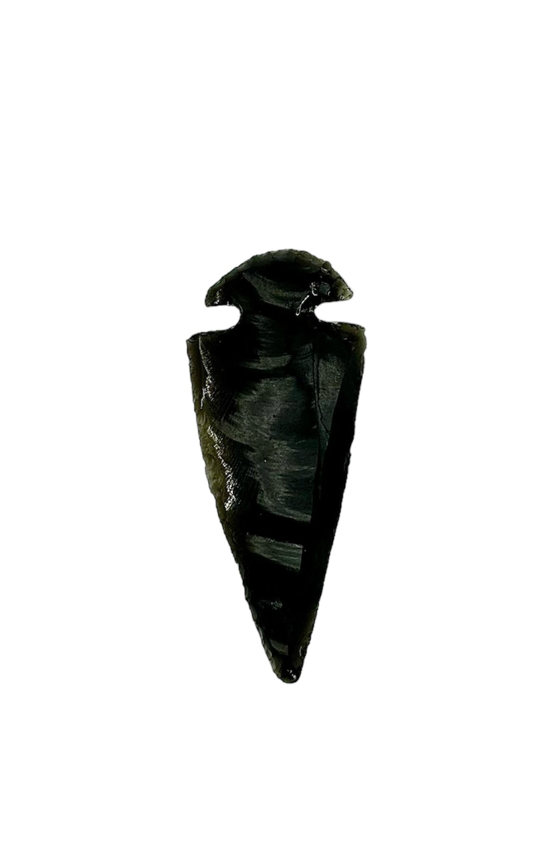 POINTE DE FLÈCHE OBSIDIENNE NOIRE  (la pièce)
