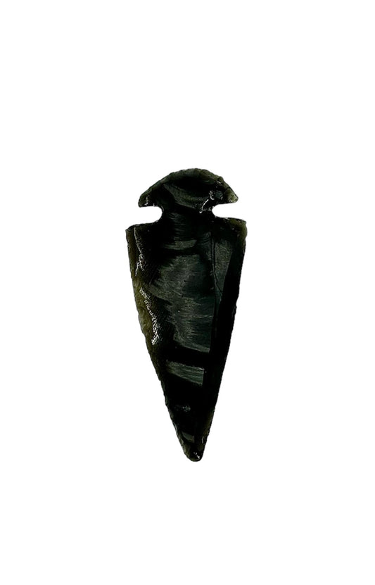 POINTE DE FLÈCHE OBSIDIENNE NOIRE  (la pièce)