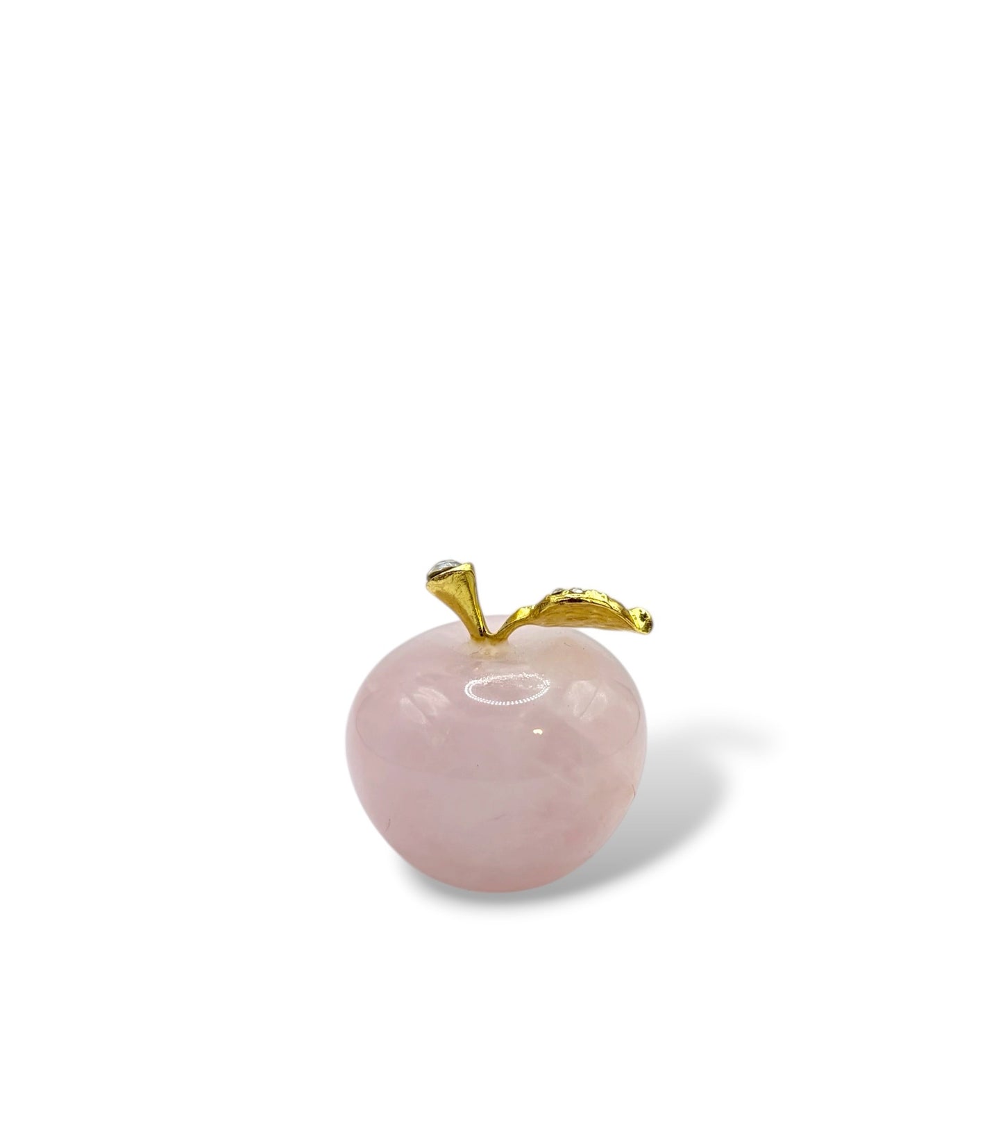 POMME DECORATIVE 3CM - QUARTZ ROSE