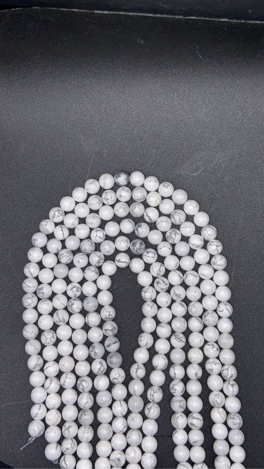 FIL DE PERLE HOWLITE - 8mm