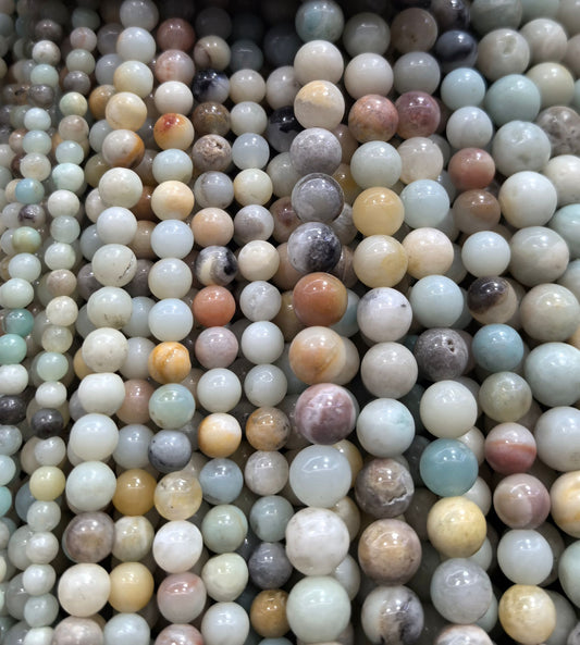 FIL DE PERLE AMAZONITE - 8mm
