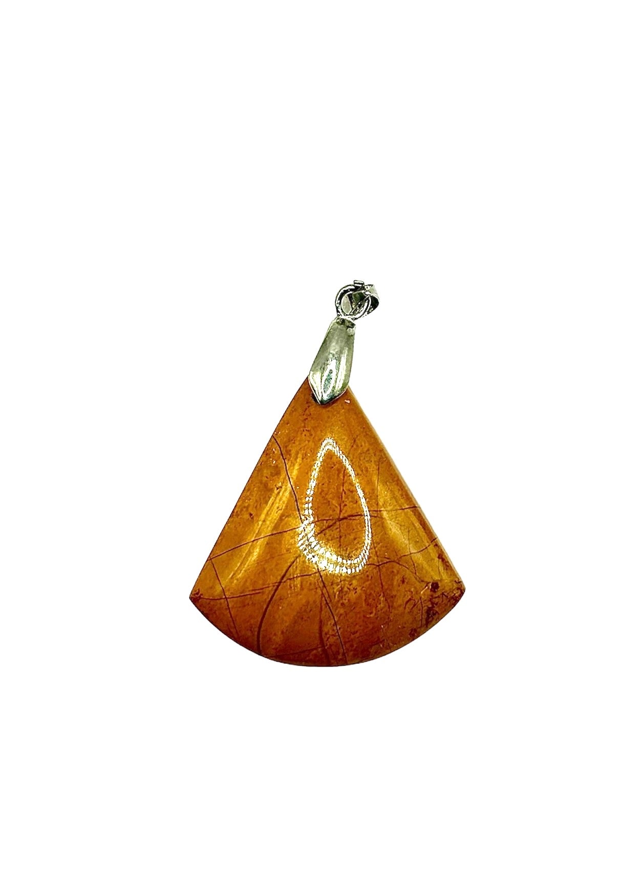PENDENTIF JASPE JAUNE (la pièce)