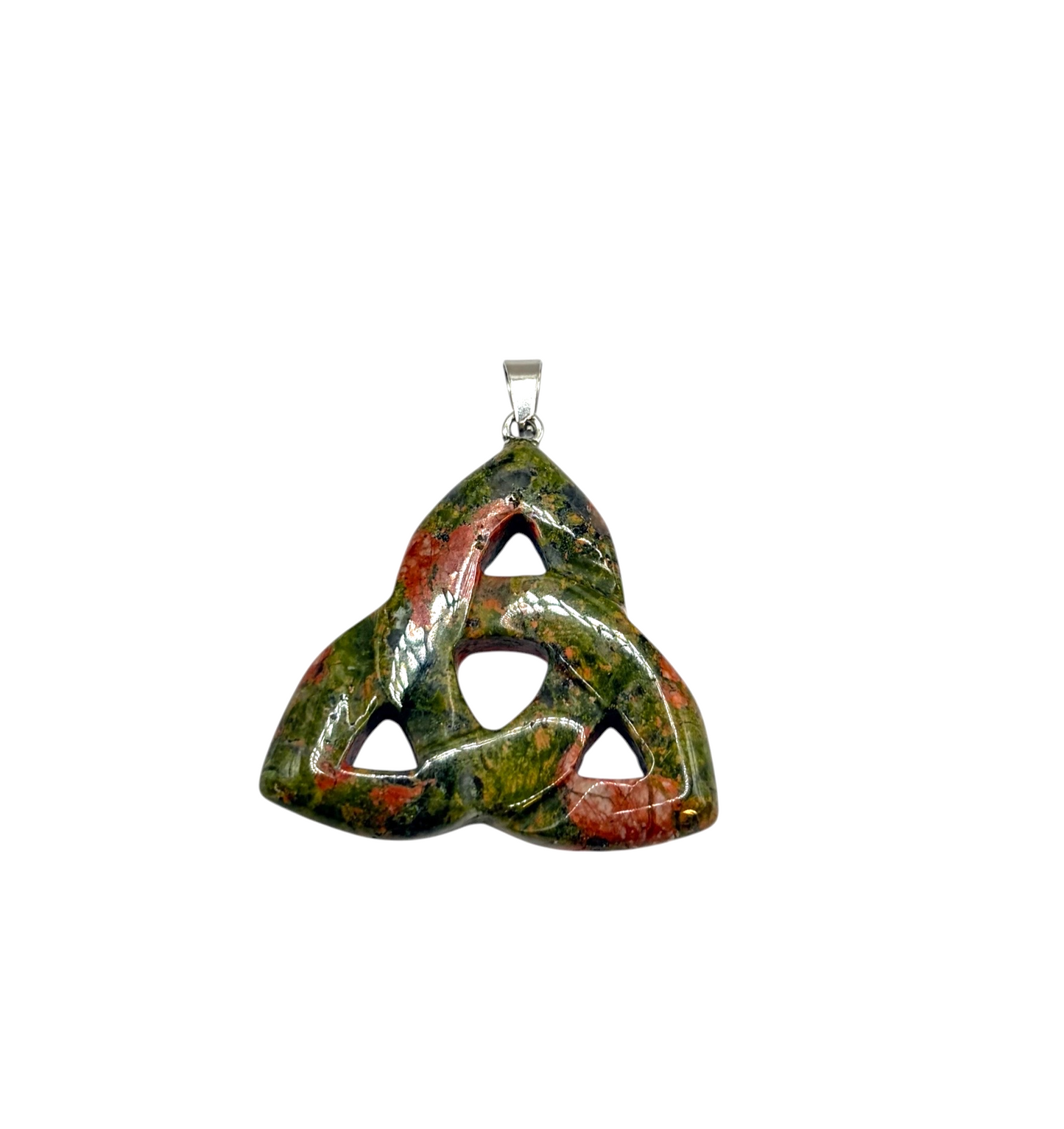 PENDENTIF TRIQUETRA - UNAKITE