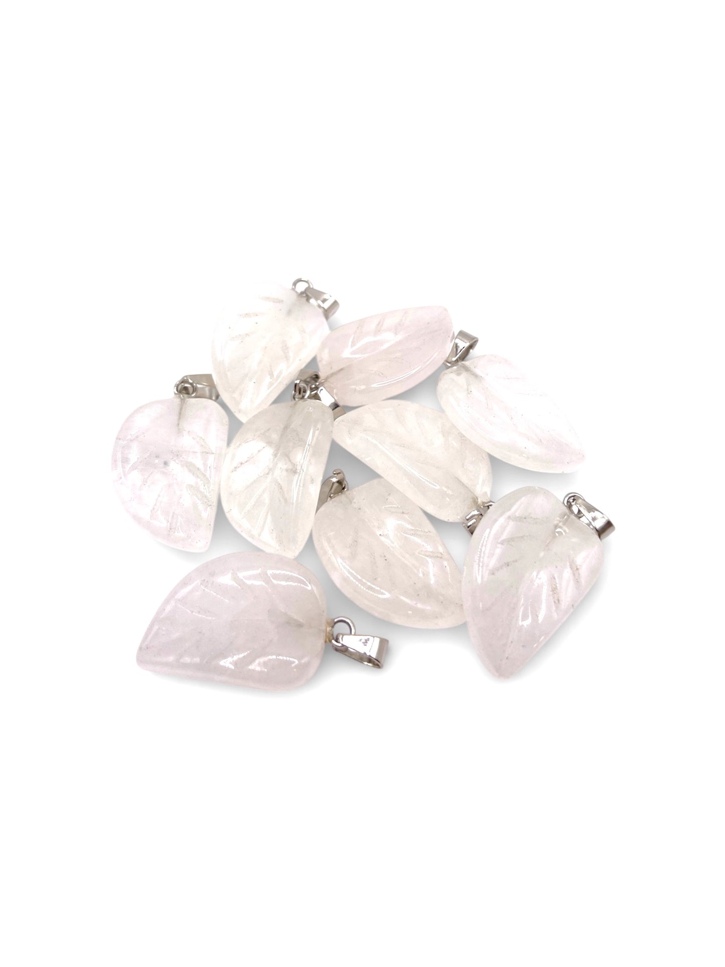 PENDENTIF FEUILLE - CRISTAL DE ROCHE