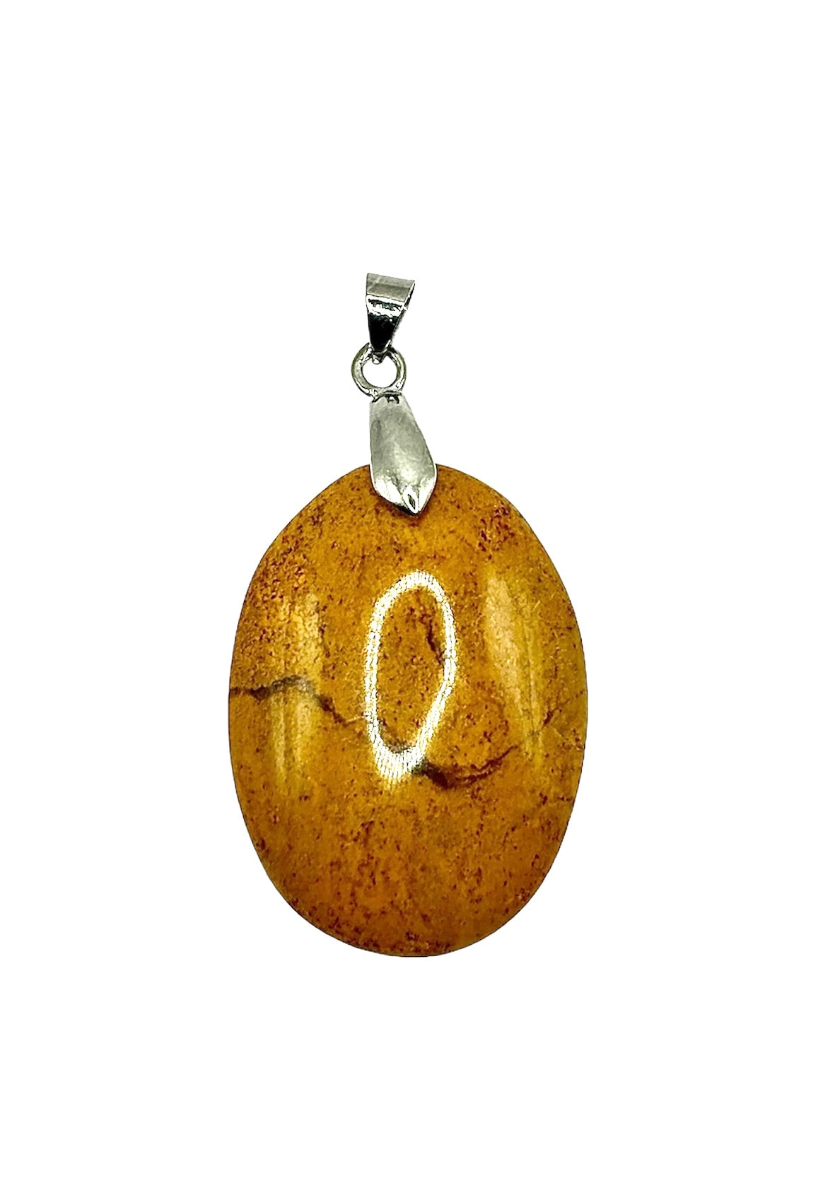 PENDENTIF JASPE JAUNE (la pièce)