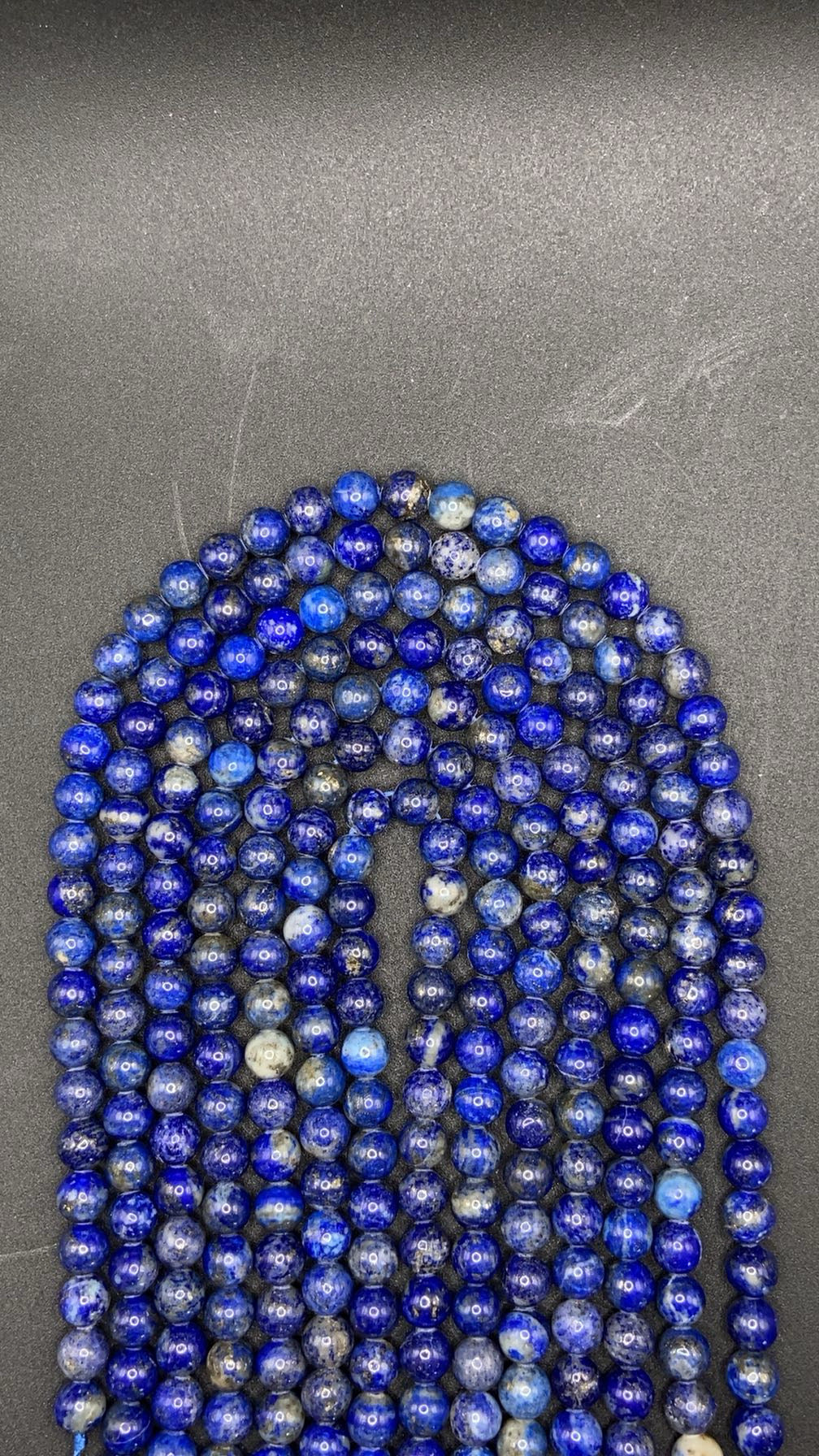 FIL DE PERLE LAPIS LAZULI qualité A - 8mm