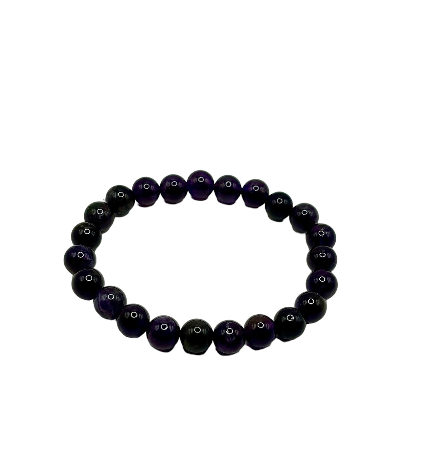 BRACELET 8MM AMÉTHYSTE QUALITÉ EXTRA (la pièce)