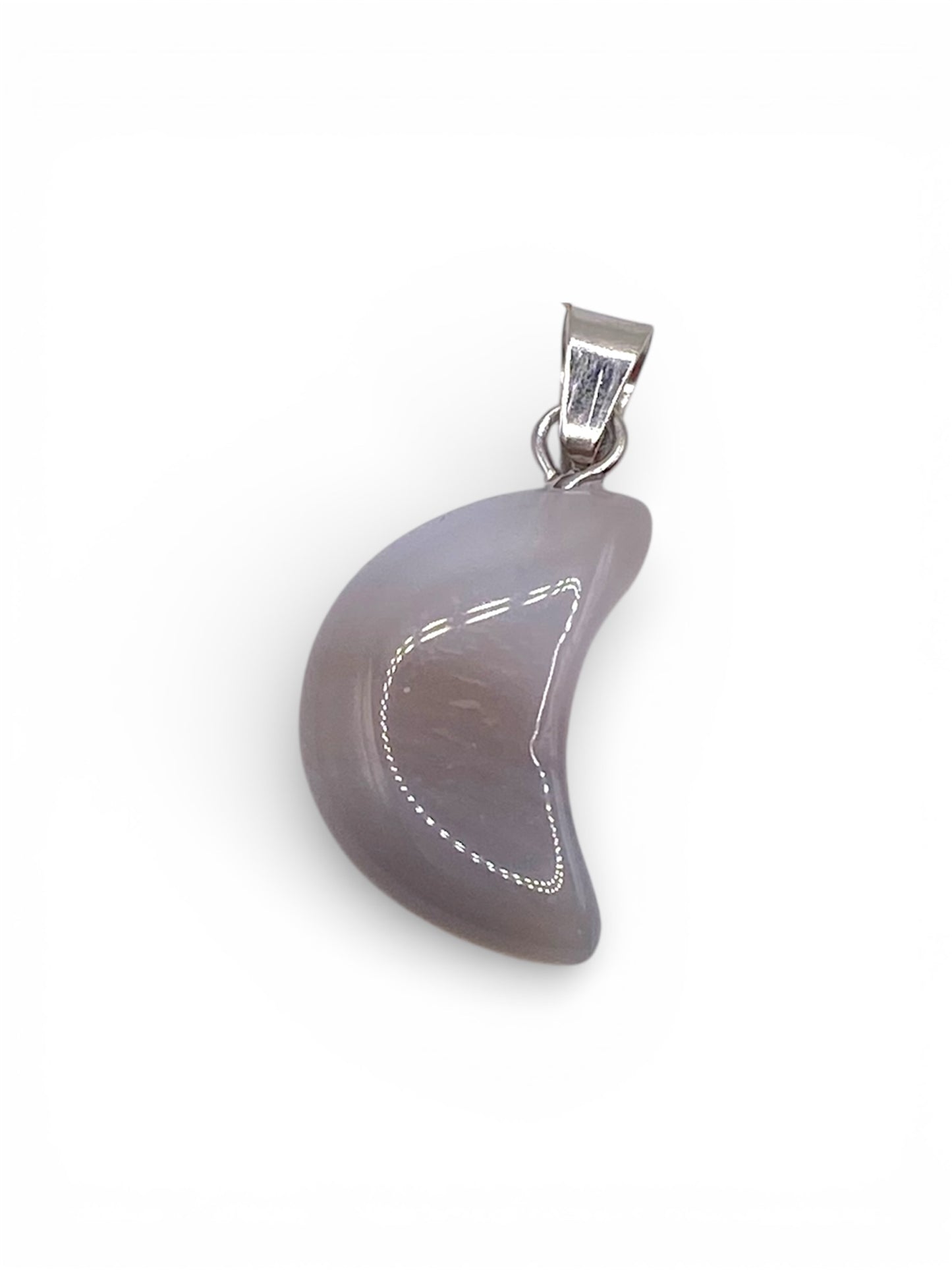 PENDENTIF DEMI LUNE - AGATE A