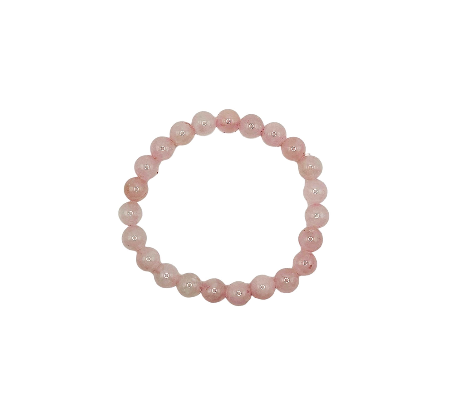 BRACELET 8MM QUARTZ ROSE QUALITÉ EXTRA