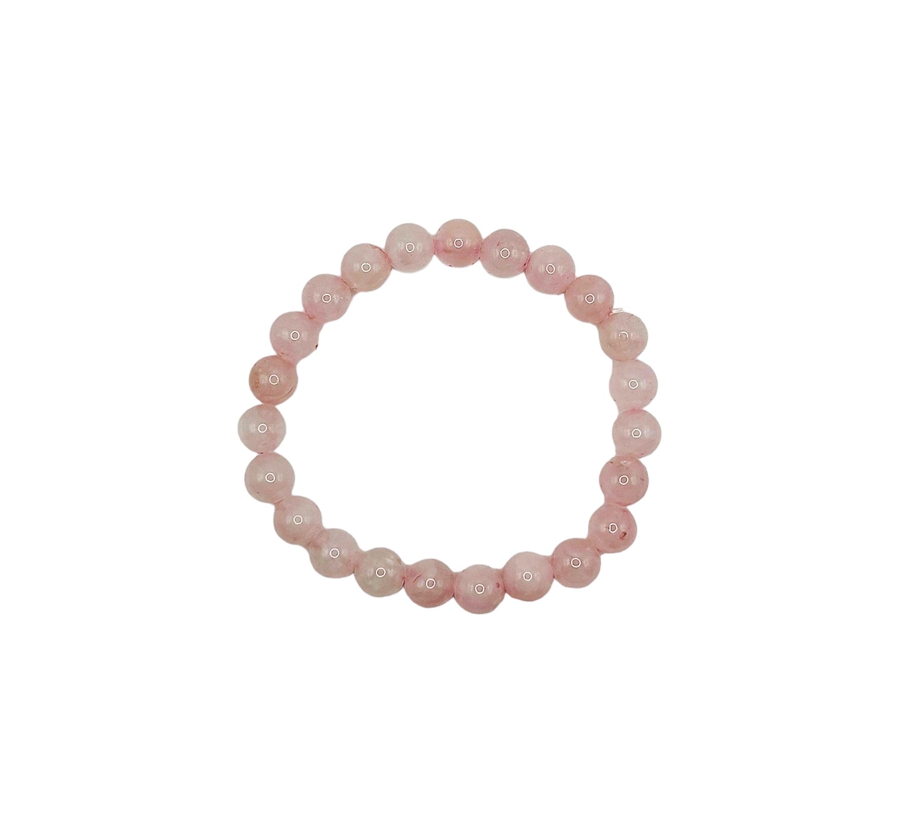 BRACELET 8MM QUARTZ ROSE QUALITÉ EXTRA