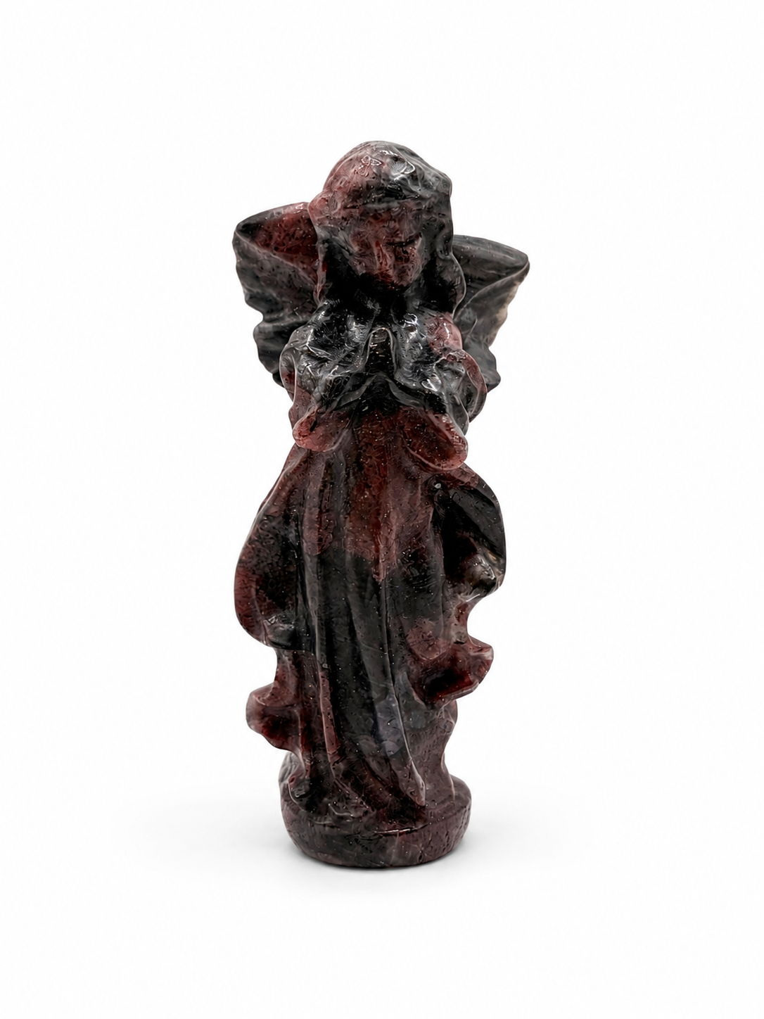 Statut Ange gardien - Granite rouge