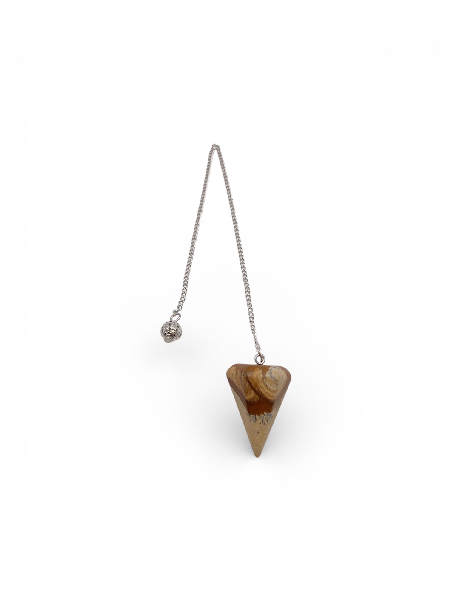 PENDULE AVEC CHAÎNE - BOIS FOSSILE