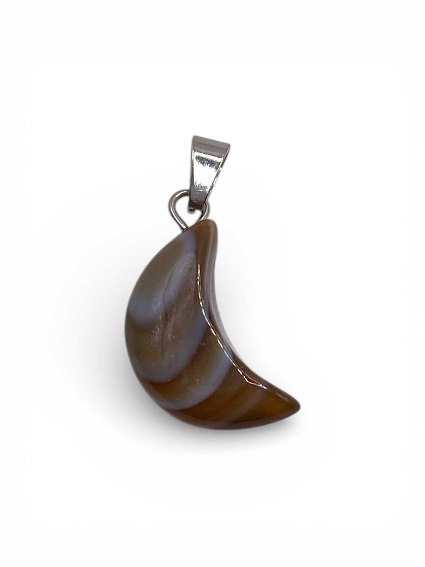 PENDENTIF DEMI LUNE - AGATE B