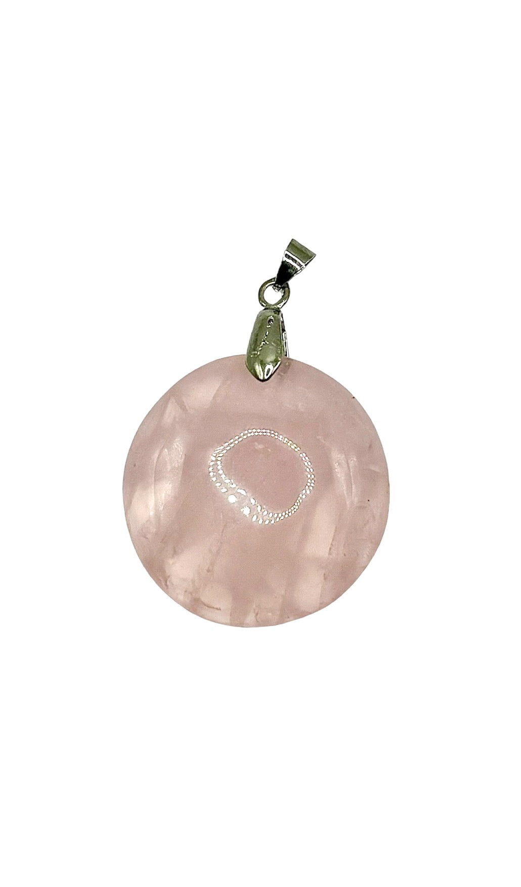 PENDENTIF MADAGASCAR QUARTZ ROSE  (la pièce)