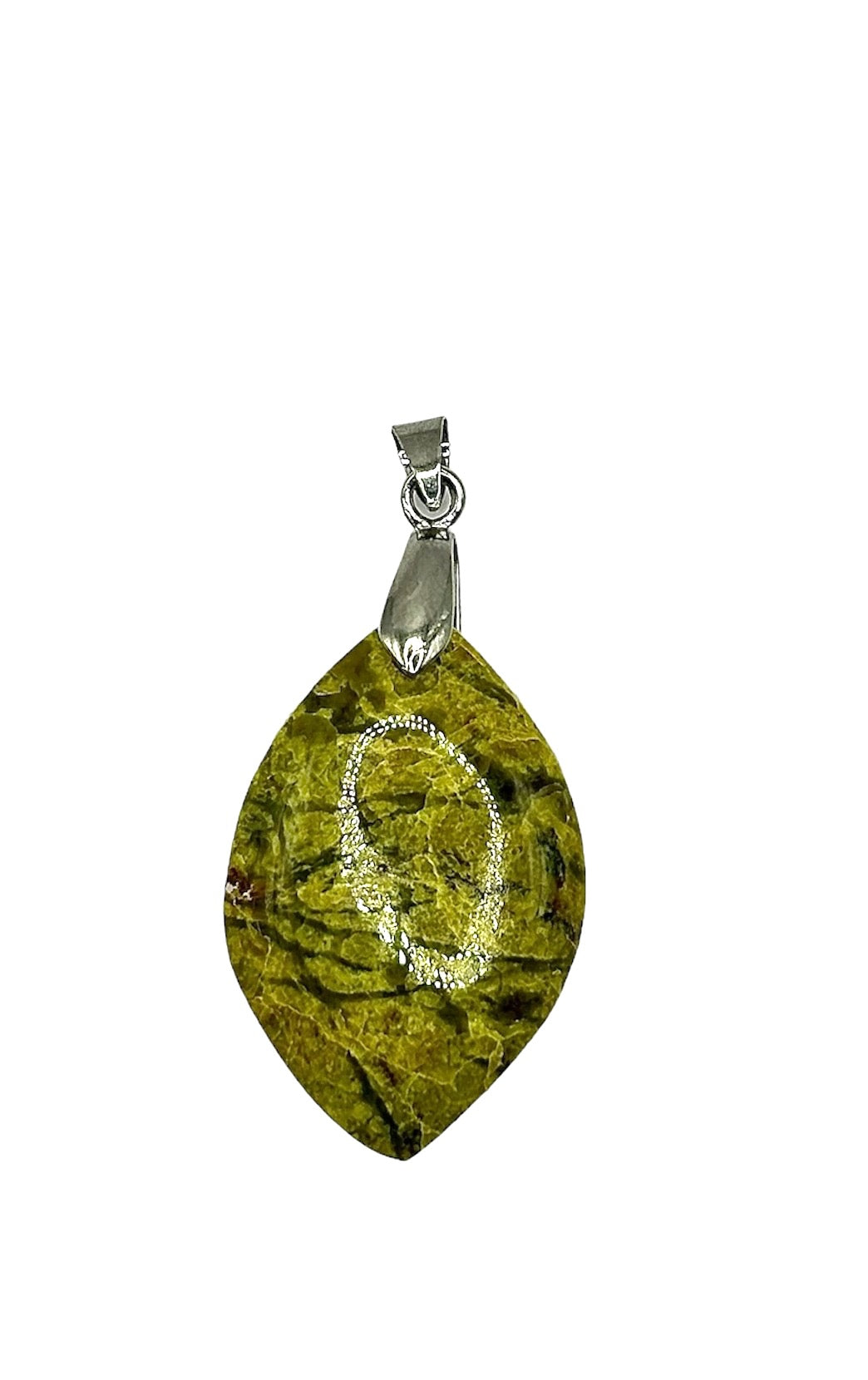 PENDENTIF MADAGASCAR OPALE VERTE (la pièce)