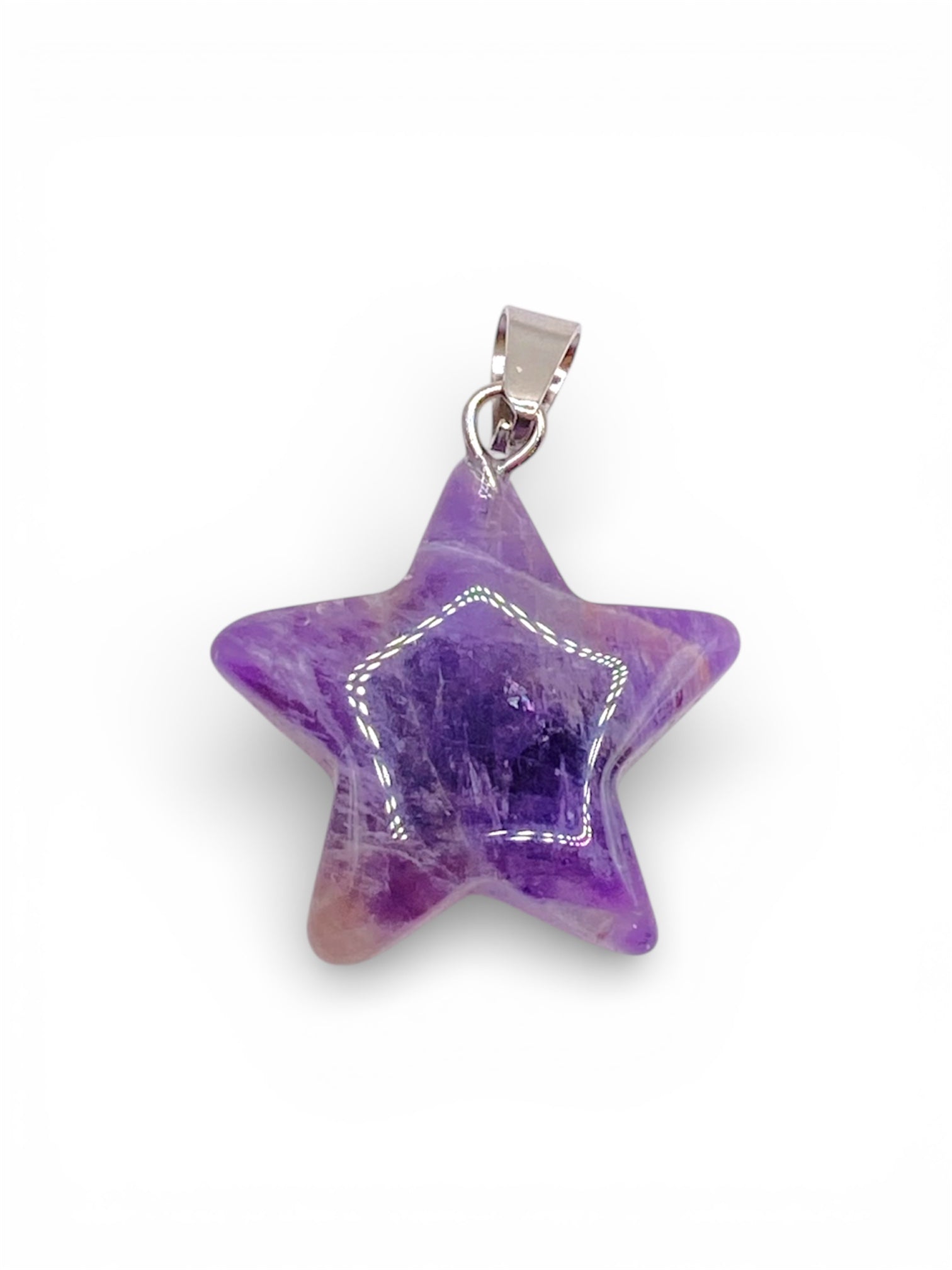 PENDENTIF ÉTOILE - AMÉTHYSTE